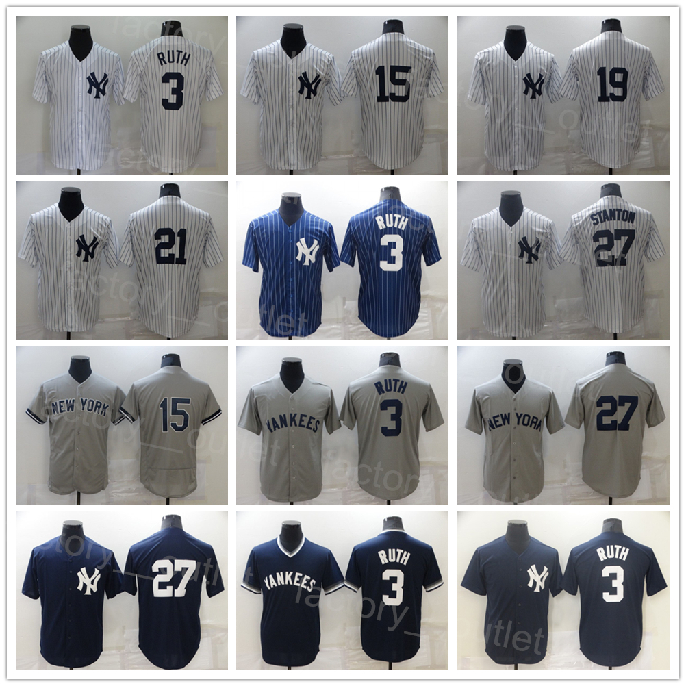Men City Connect Baseball 3 Babe Ruth Jersey 27 Giancarlo Stanton 15 Thurman Munson Pinstripe White Navy Blue Grey Black Team Color Flexbase Cool Base High Quality
Men City Connect Baseball 3 Babe Ruth Jersey 27 Giancarlo Stanton 15 Thurman Munson Pinstripe White Navy Blue Grey Black Team Color Flexbase Cool Base High Quality