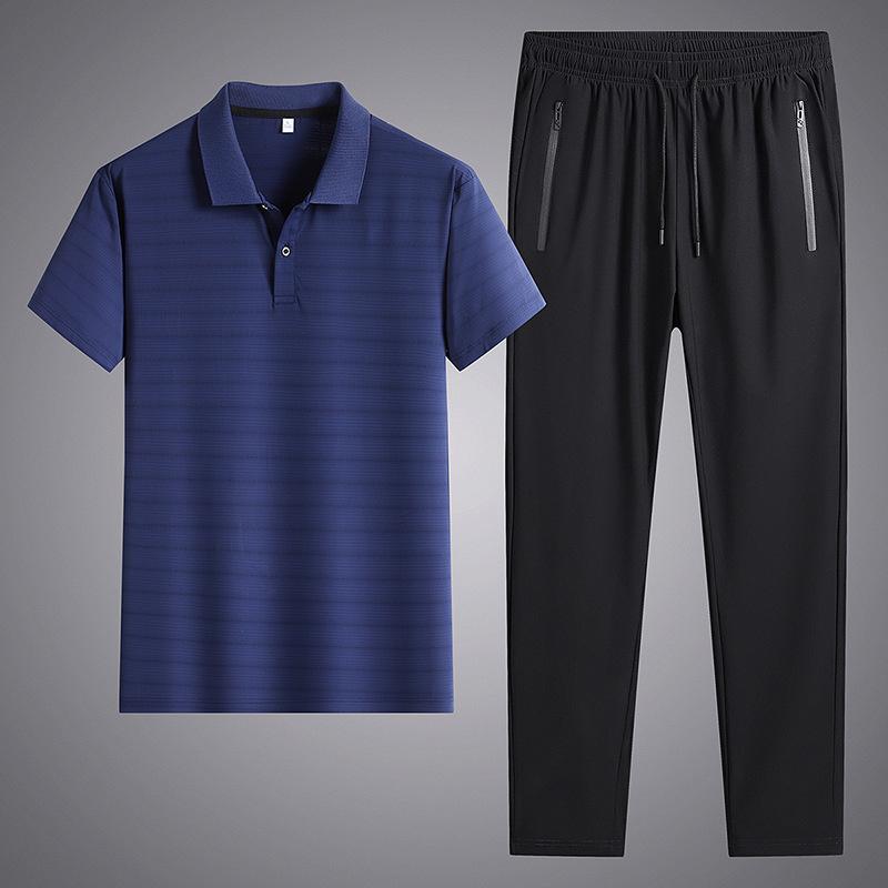 Men's Tracksuits Summer Suit Men's Tshirt Solid Color Mens Short Sets Sleeve Lapel Casual Track T-shirt Two Piece SetMen's Men'sMen's, Black
Men's Tracksuits Summer Suit Men's Tshirt Solid Color Mens Short Sets Sleeve Lapel Casual Track T-shirt Two Piece SetMen's Men'sMen's, Black