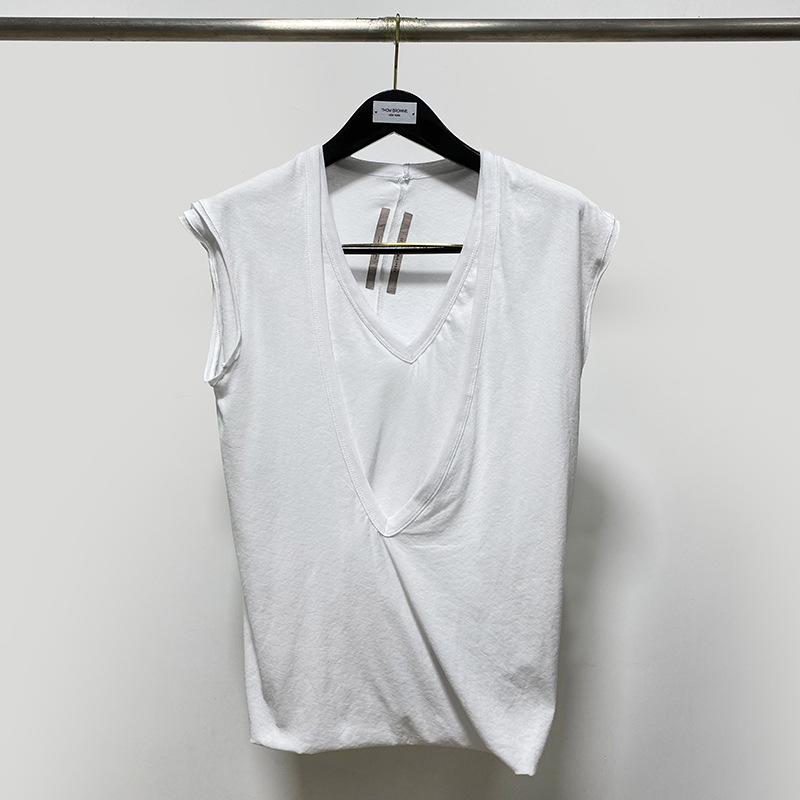 2022s RICK High Street vest Hip-hop Mens Womens Designers T-Shirts OWENS Loose Tees Tops Man Casual Shirt Shorts Sleeve Clothes, White
2022s RICK High Street vest Hip-hop Mens Womens Designers T-Shirts OWENS Loose Tees Tops Man Casual Shirt Shorts Sleeve Clothes, White