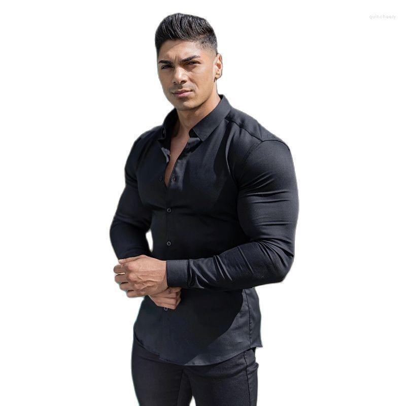 Men's Dress Shirts Plain Men's Long Sleeved Shirt Casual Fashion Superfine Social Business Sportswear BrandMen's Quin22, Black
Men's Dress Shirts Plain Men's Long Sleeved Shirt Casual Fashion Superfine Social Business Sportswear BrandMen's Quin22, Black