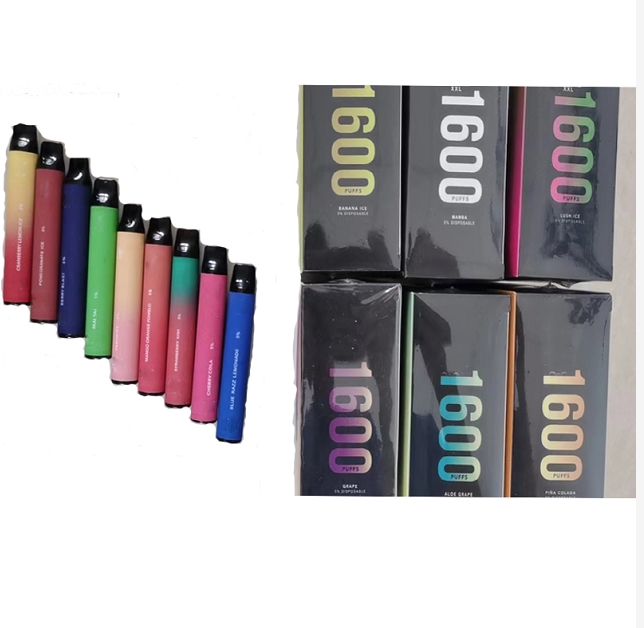 2022 PUFF XXL Vape Pen 1600Puffs Disposable E Cigarettes starter Kit Pre-filled 4ml Pod 25 colors