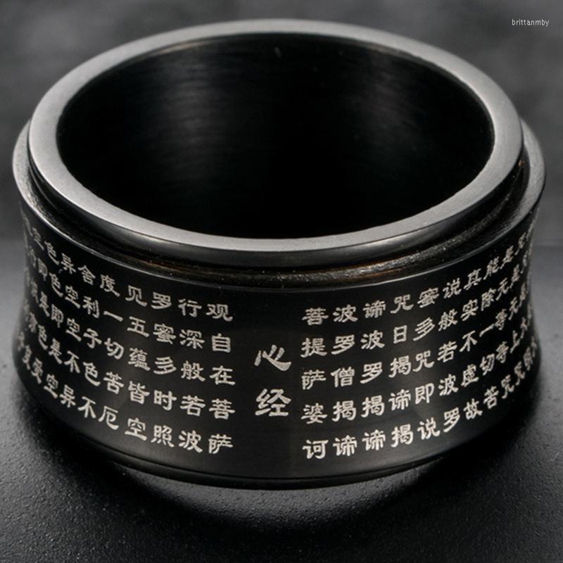 Wedding Rings MM Buddhist Heart Sutra Stainless Steel Rotating Curved Religious Mantra Ring For Men Jewelry Rectangle Black Spinner RingsWed
Wedding Rings MM Buddhist Heart Sutra Stainless Steel Rotating Curved Religious Mantra Ring For Men Jewelry Rectangle Black Spinner RingsWed