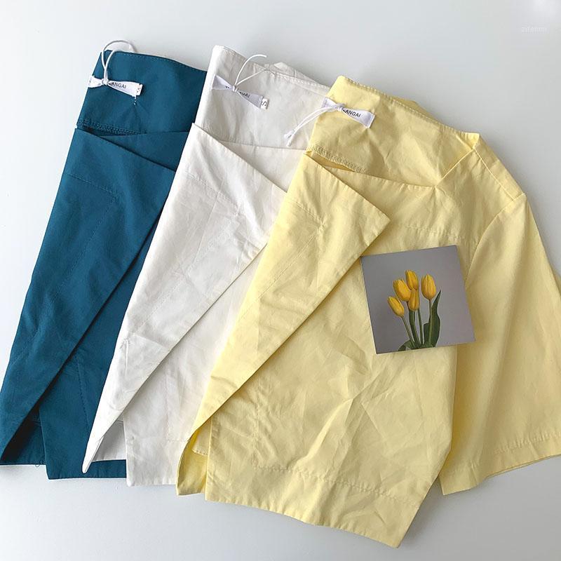 Women' Blouses & Shirts Summer 2022 Crop Top Femme Korean Solid Short Sleeve Office Ladies All-Match White Tee Shirt
Women' Blouses & Shirts Summer 2022 Crop Top Femme Korean Solid Short Sleeve Office Ladies All-Match White Tee Shirt