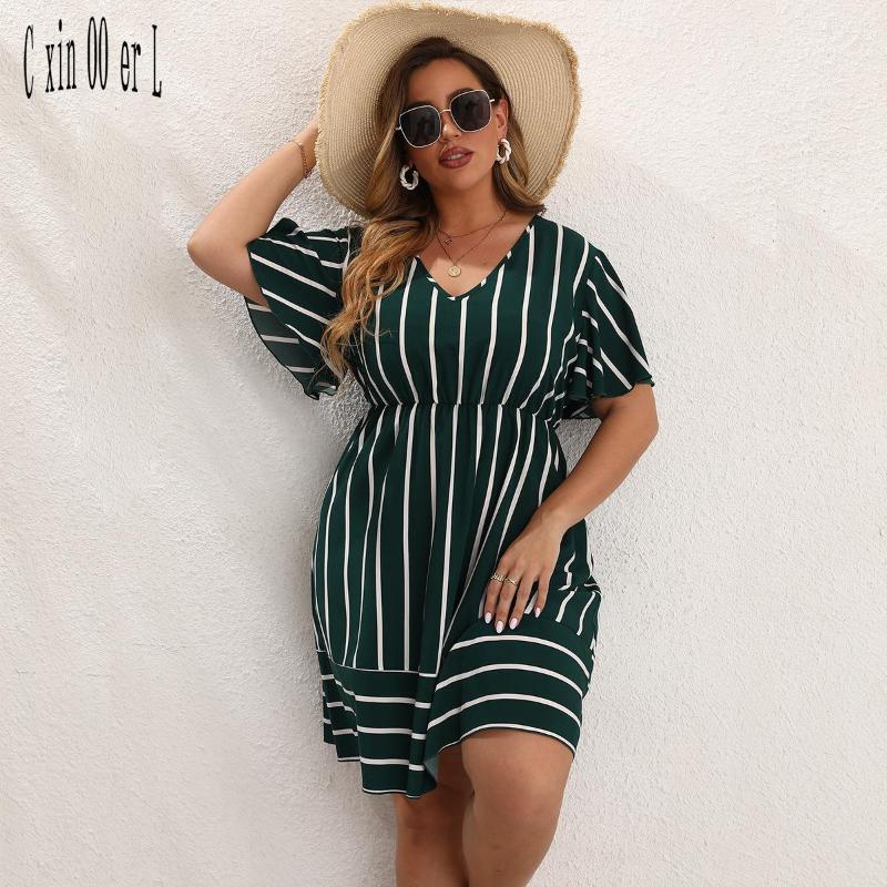 Plus Size Dresses -4xl Fashion Spring Summer Striped Loose Dress Cross Border Women Wear GreenPlus, Hy86081100 green
Plus Size Dresses -4xl Fashion Spring Summer Striped Loose Dress Cross Border Women Wear GreenPlus, Hy86081100 green