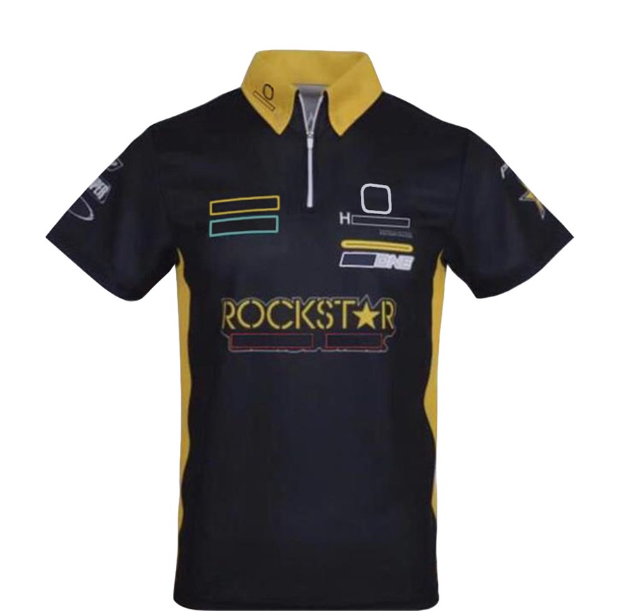Moto Team Racing T-shirt Men's Motorcycle Cycling T-shirts Summer Motocross Jersey Short Sleeve Off-road Quick Dry Lapel Polo Shirts free shippin