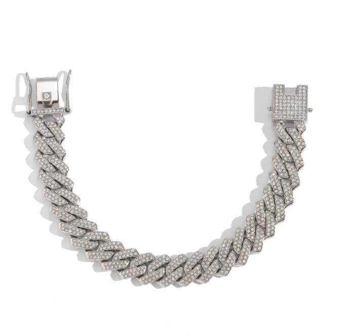 Punk Rock 14mm Round Stainless Steel Cuban Miami Link Chain Bracelet for Men Rapper Gold Silver Color Gift