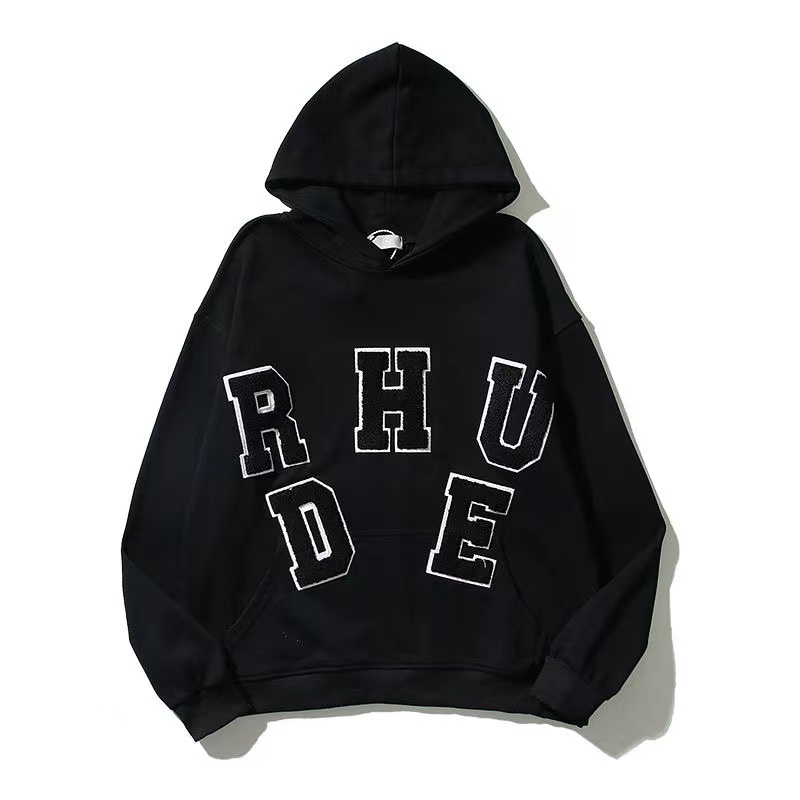 Men's RHUDE hoodies monogrammed washcloth embroidered American high Street blouse for men and women
Men's RHUDE hoodies monogrammed washcloth embroidered American high Street blouse for men and women
