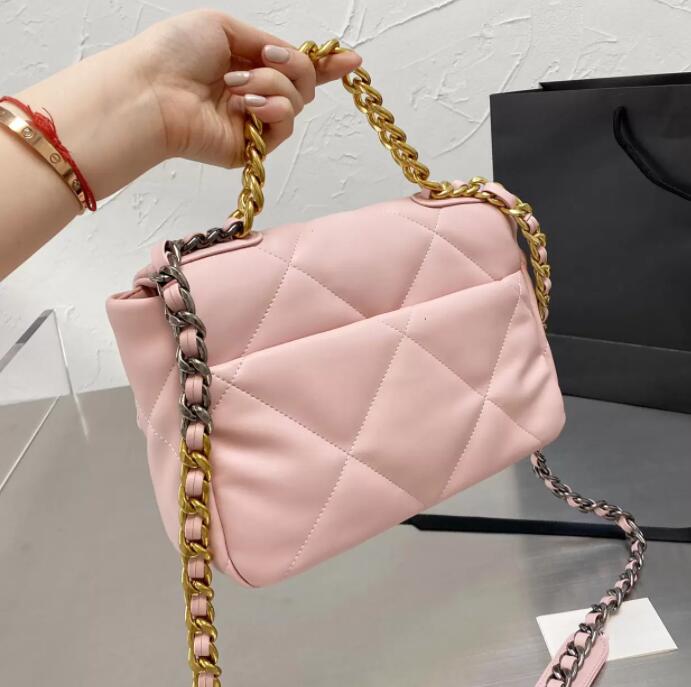 TZ Women's Pink Classic Mini 19 Series Flap Lambskin Vintage Messenger Genuine Leather Gold Metal Hardware Chain Crossbody bag Luxury Designer Shoulder Handbag 25CM, Shipping
TZ Women's Pink Classic Mini 19 Series Flap Lambskin Vintage Messenger Genuine Leather Gold Metal Hardware Chain Crossbody bag Luxury Designer Shoulder Handbag 25CM, Shipping