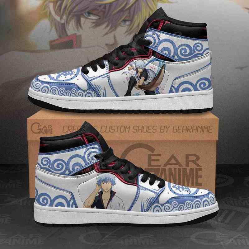 Gintoki Sneakers Gintama Custom Anime Shoes, Others