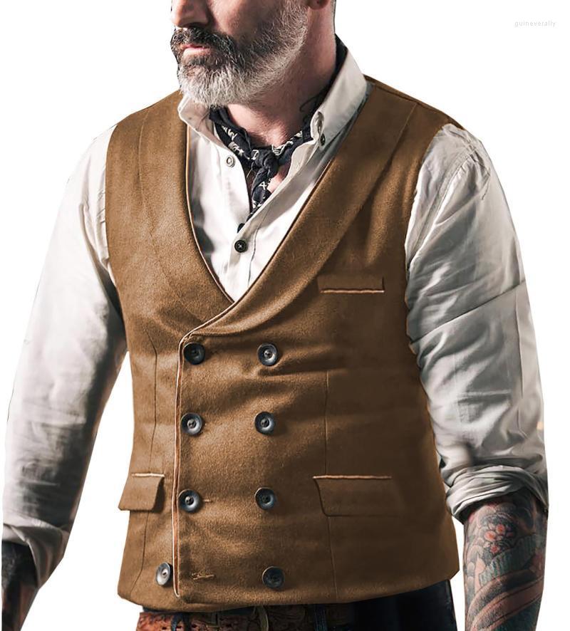 Men's Vests Mens Suit Brown Vest Lapel Neck Wool Waistcoat Casual Formal Double-breasted Business Slim Fit Groomman For Wedding Guin22, Black
Men's Vests Mens Suit Brown Vest Lapel Neck Wool Waistcoat Casual Formal Double-breasted Business Slim Fit Groomman For Wedding Guin22, Black