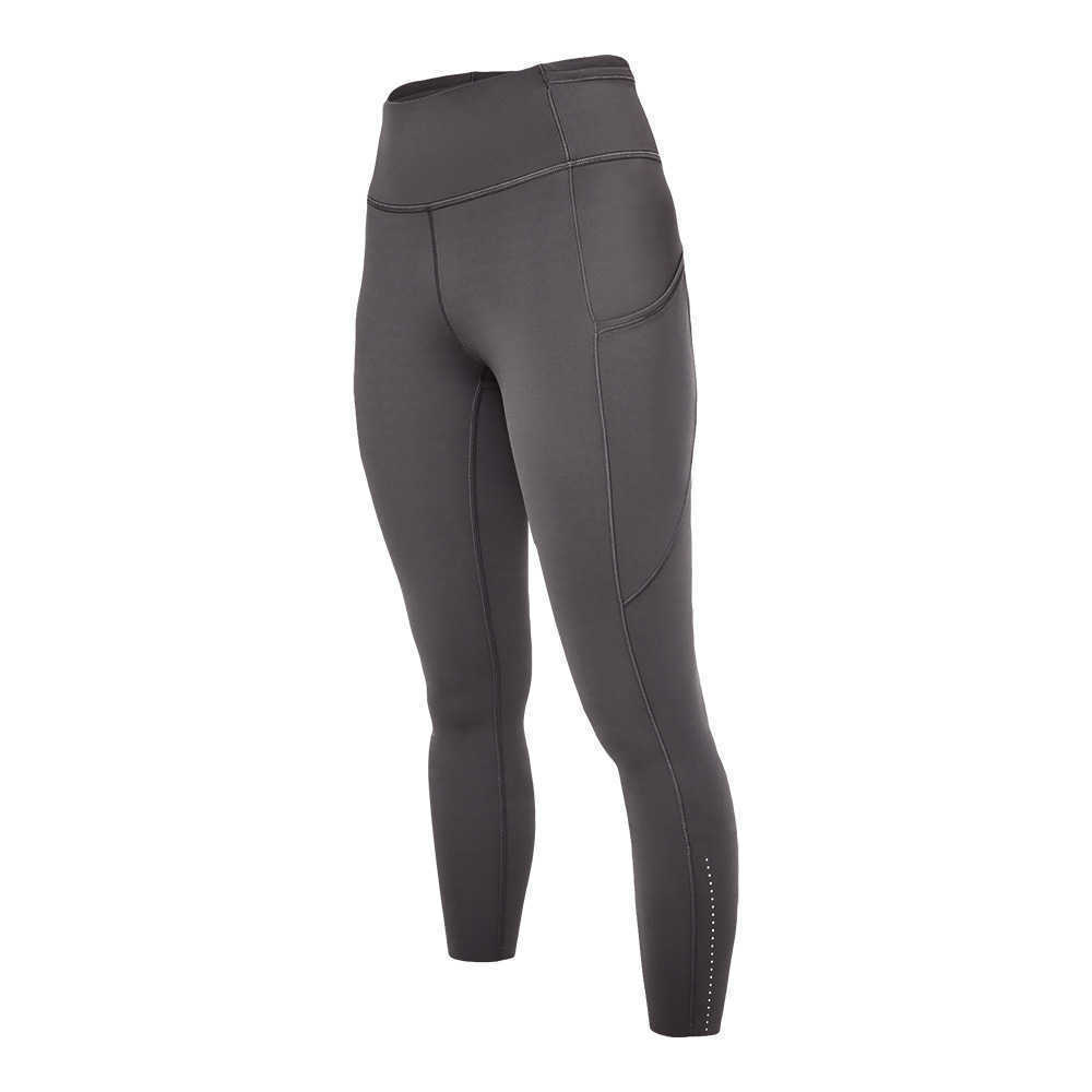 Fast Free Womens Sports High Waist Tights Yoga Pants Multi Pocket Night Running and Cycling Fitness Gym Leggings