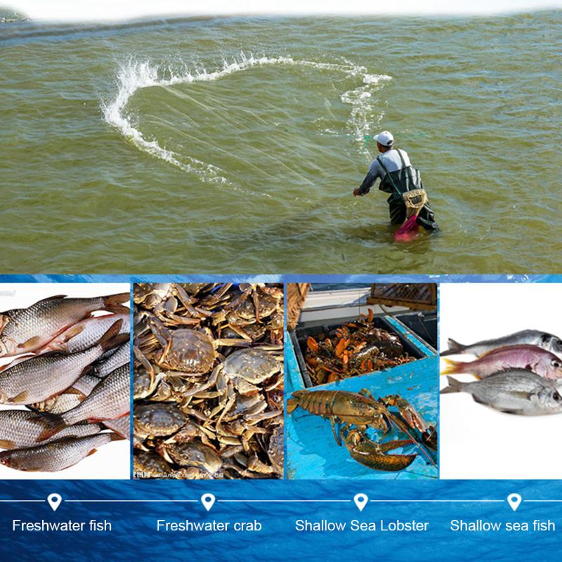 Fishing Accessories Nylon Net Trap Mesh Netting Three Layer Monofilament Gill Fishnet Portable Cage Tackle Outdoor ToolsFishingFis