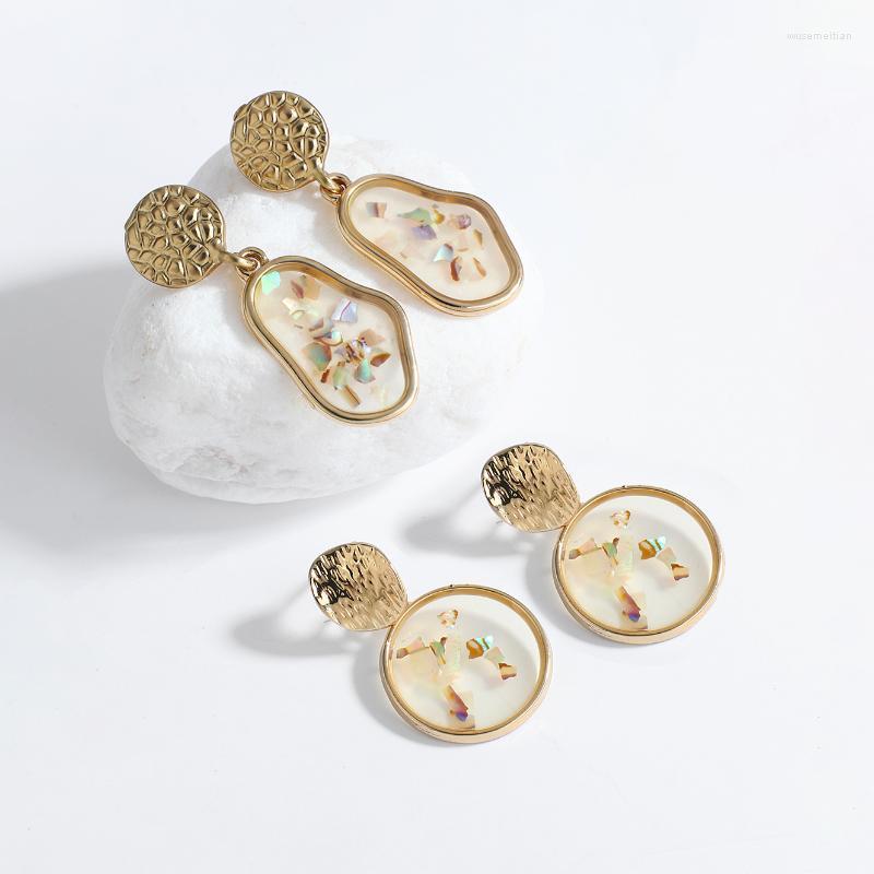 Dangle & Chandelier Trendy Transparent Acrylic Round Drop Earrings For Women Korean Gold Color Metal Geometric Irregular JewelryDangle
Dangle & Chandelier Trendy Transparent Acrylic Round Drop Earrings For Women Korean Gold Color Metal Geometric Irregular JewelryDangle