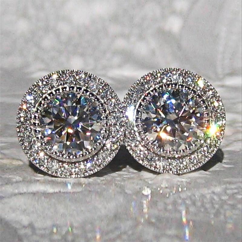 Stud Bling Luxurious Zircon Stone Silver Color Cute Earrings For Women Fashion Jewelry Korean 2022Stud
Stud Bling Luxurious Zircon Stone Silver Color Cute Earrings For Women Fashion Jewelry Korean 2022Stud
