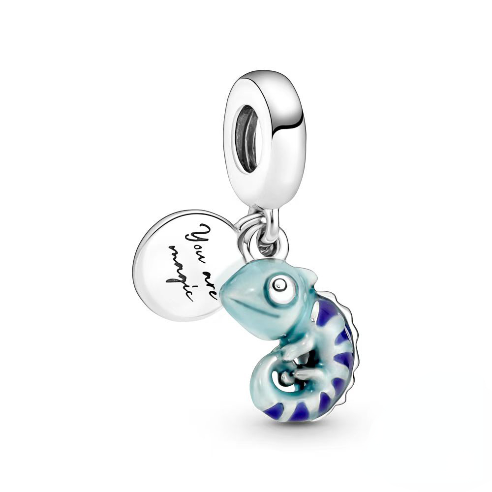 2024 New 925 Sterling Silver Pouch Heart Charm Holder Ring For Keychain Charm Pendant Gifts For Women
