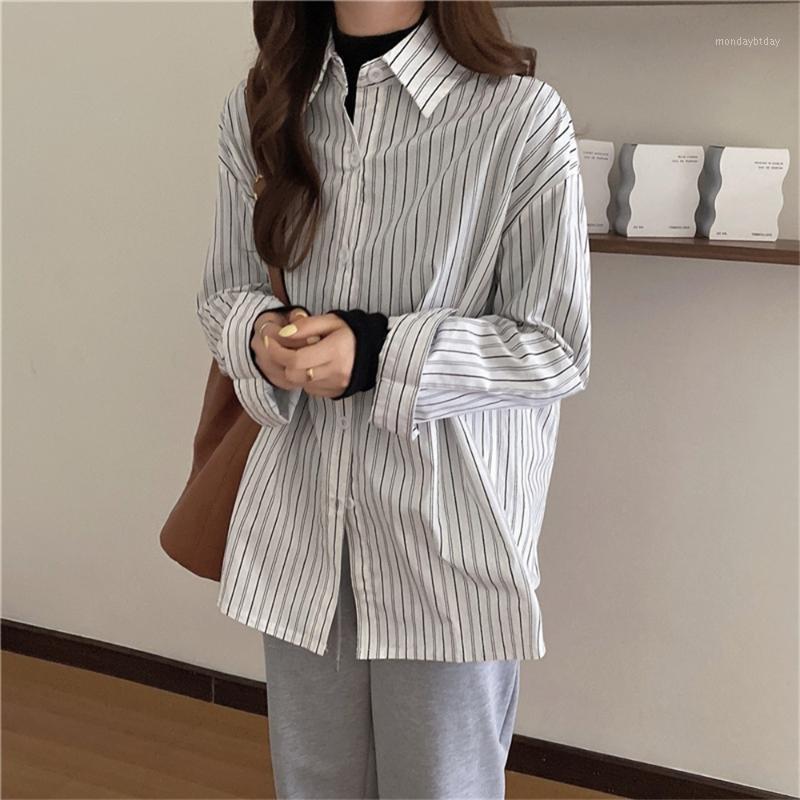 Women's Blouses & Shirts Alien Kitty Korean Loose Striped Gentle Office Lady Streetwear Chic 2022 Casual Fashion Femme Tops Full Sleeve, White
Women's Blouses & Shirts Alien Kitty Korean Loose Striped Gentle Office Lady Streetwear Chic 2022 Casual Fashion Femme Tops Full Sleeve, White