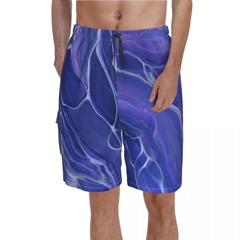 Men' Shorts Lavender Blue Marble Board Fantasy Violet Abstraction Short Pants Elastic Waist Pattern Print Swim Trunks Plus Size
Men' Shorts Lavender Blue Marble Board Fantasy Violet Abstraction Short Pants Elastic Waist Pattern Print Swim Trunks Plus Size