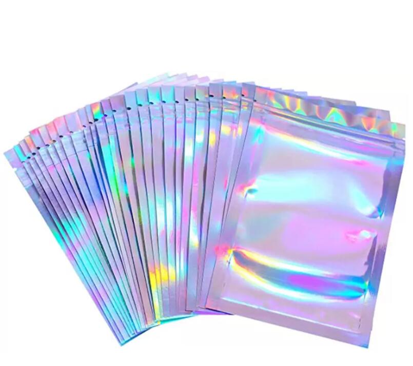 100 Pieces Resealable Smell Proof Bags Foil Pouch Bag Flat laser color Packaging Bags for Party Favor Food Storage Holographic
100 Pieces Resealable Smell Proof Bags Foil Pouch Bag Flat laser color Packaging Bags for Party Favor Food Storage Holographic