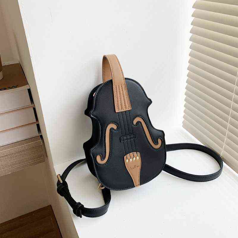 HBP Crossbody Bag Violin Shape Messenger Bags Leather Small Backpacks For Women Creative Female Sewing Yarn Ladies Fashion Shoulder 220727, Black bag
HBP Crossbody Bag Violin Shape Messenger Bags Leather Small Backpacks For Women Creative Female Sewing Yarn Ladies Fashion Shoulder 220727, Black bag
