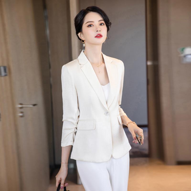 Women' Suits & Blazers High Quality Fashion Blazer Women Business Jacket Ladies Work Wear Office Uniform Styles Spring FallWomen, Apricot blazer
Women' Suits & Blazers High Quality Fashion Blazer Women Business Jacket Ladies Work Wear Office Uniform Styles Spring FallWomen, Apricot blazer