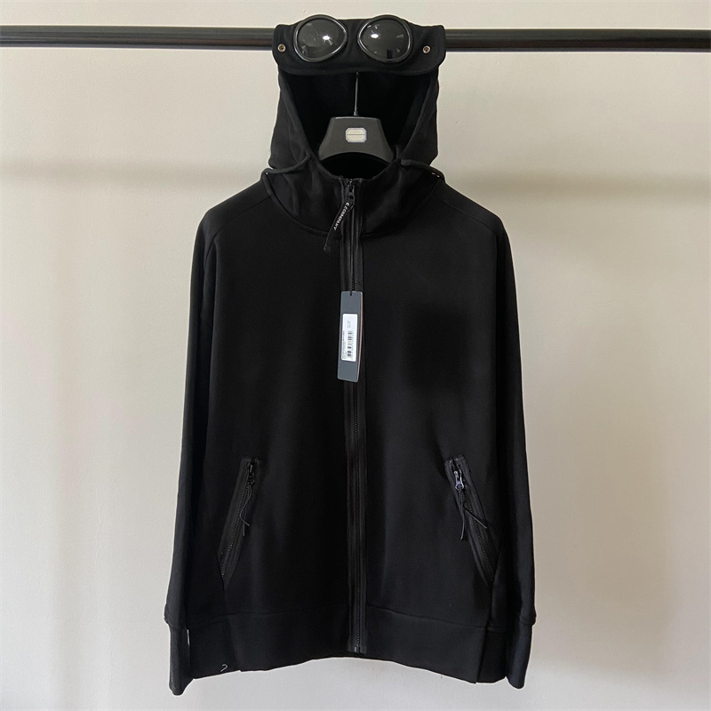 Two lens men hoodies outdoor casual jacket cotton tracksuit zipper coat size black blue