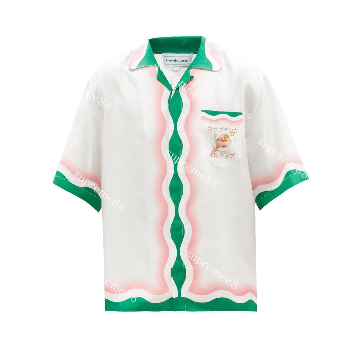 Casablanca table tennis printed short sleeved silk shirt 2022 new spring and summer men luxurys designer shirts, White
Casablanca table tennis printed short sleeved silk shirt 2022 new spring and summer men luxurys designer shirts, White