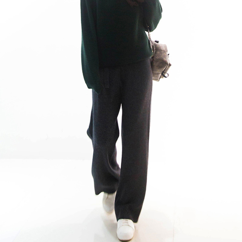 Cashmere Pants Women's Trousers Casual Loose Wild Wool Pants Autumn And Winter Knitted Warm Pants Women CX220316