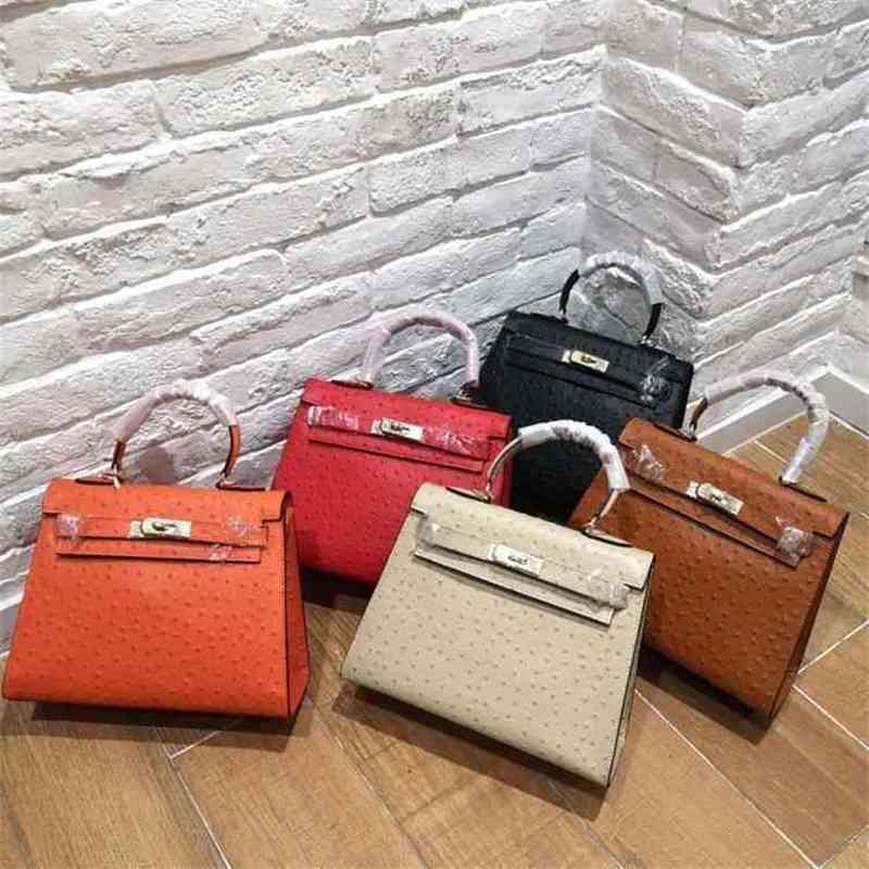 Bags Crossbody Designer Handbags Ke11yss hand Tuen women's leather bag ostrich pattern portable one shoulder c
Bags Crossbody Designer Handbags Ke11yss hand Tuen women's leather bag ostrich pattern portable one shoulder c