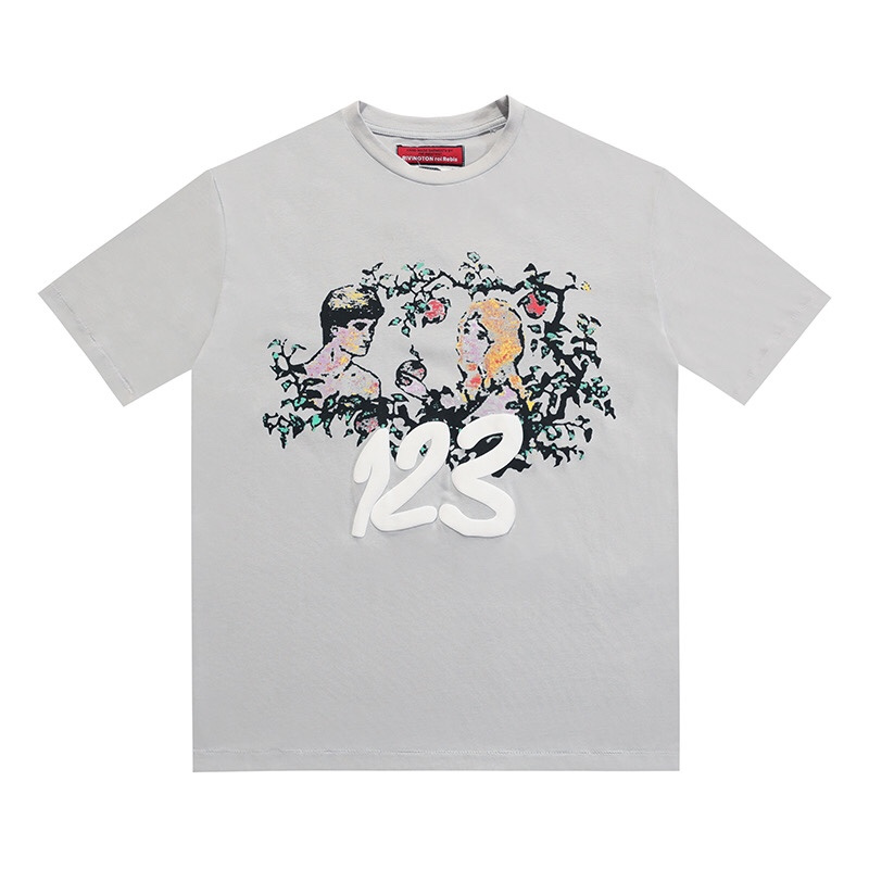 New Short Sleeve High Street Foam Printing Washed Men's Women's Loose Fashion T-Shirt, 10
New Short Sleeve High Street Foam Printing Washed Men's Women's Loose Fashion T-Shirt, 10