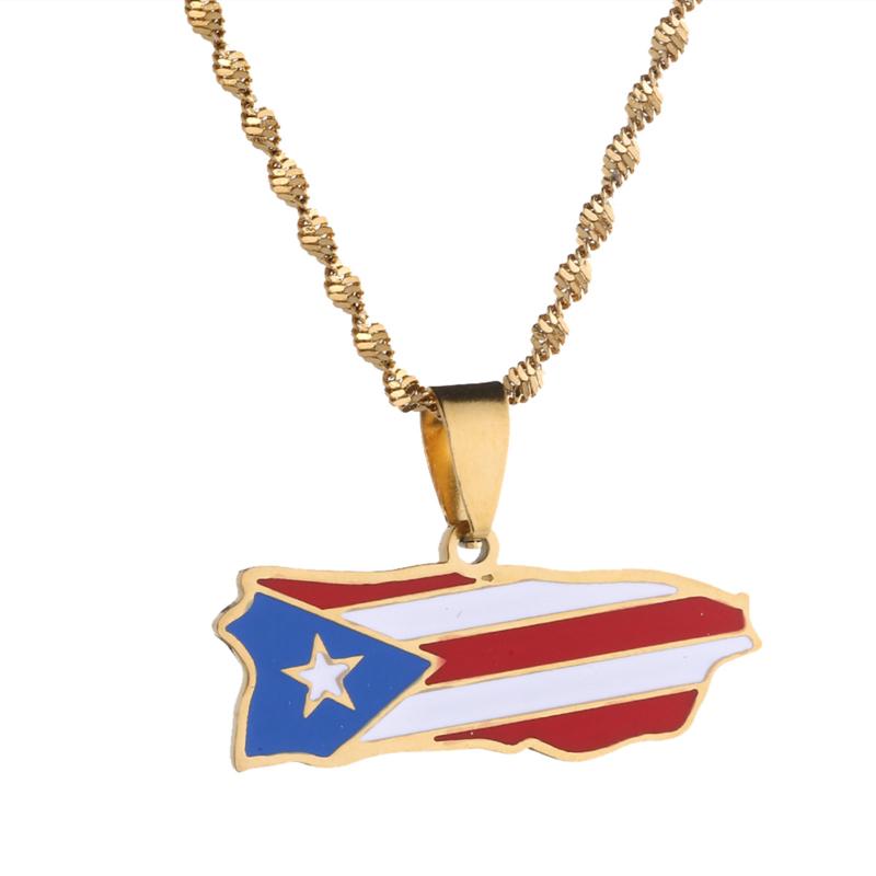 Pendant Necklaces Stainless Steel Fashion Enamel Puerto Rico Map Necklace For Women Ricans Jewelry
Pendant Necklaces Stainless Steel Fashion Enamel Puerto Rico Map Necklace For Women Ricans Jewelry
