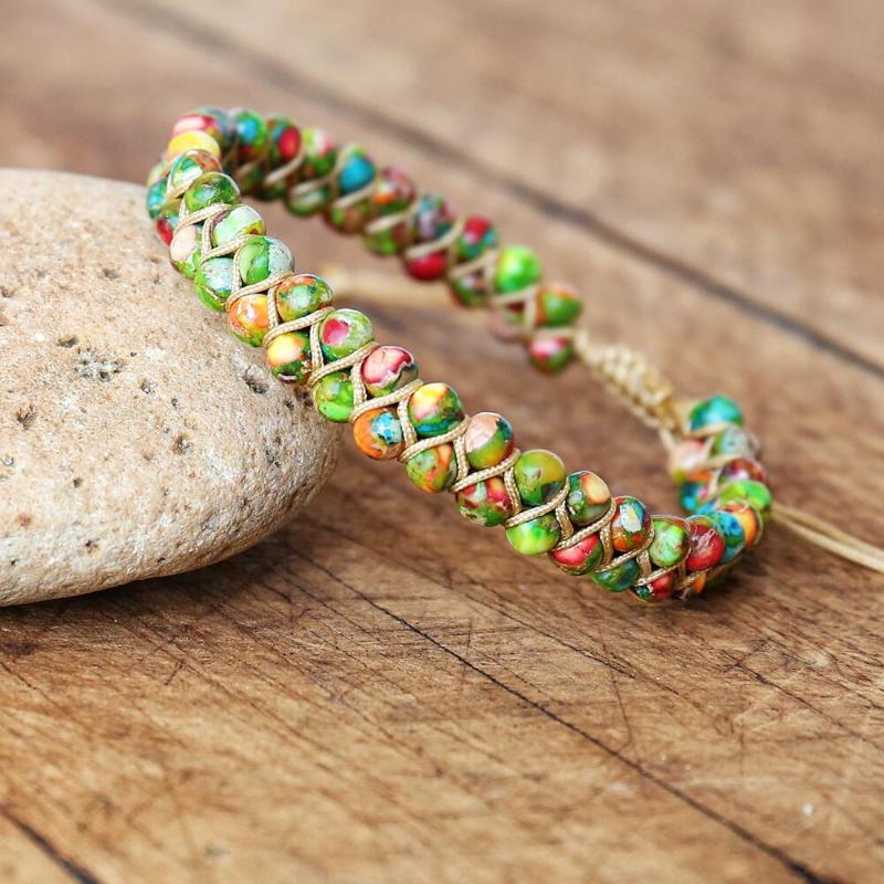 Charm Bracelets Handmade Bracelet Jewelry 4mm Beads Natural Stone Braided Double Layer Strand Beaded BraceletCharm
Charm Bracelets Handmade Bracelet Jewelry 4mm Beads Natural Stone Braided Double Layer Strand Beaded BraceletCharm