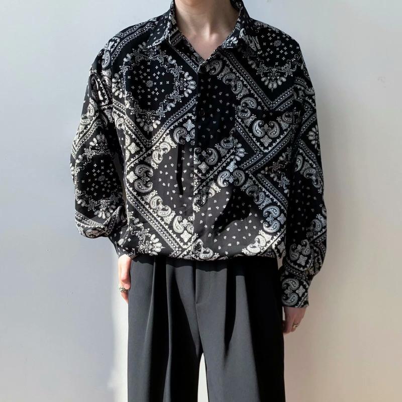 Men's Casual Shirts Black Cashew Flowers Baroque For Mens Vintage Streetwear Retro Loose Oversize Elegant Fashion Ethnic Clothing DesignerMe
Men's Casual Shirts Black Cashew Flowers Baroque For Mens Vintage Streetwear Retro Loose Oversize Elegant Fashion Ethnic Clothing DesignerMe