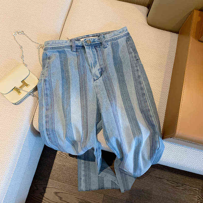 Blue Vintage Stripe Jeans Womens Spring Autumn New Chic High Waist Streetwear Fashion Wide Leg Casual Denim Trousers Female T220728
Blue Vintage Stripe Jeans Womens Spring Autumn New Chic High Waist Streetwear Fashion Wide Leg Casual Denim Trousers Female T220728