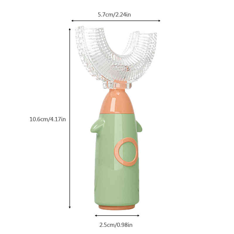 Toothbrush Kids u Shaped Toothbrush Esu-type Whole Mouth Silicone Brush Head Whitening Massage 0511