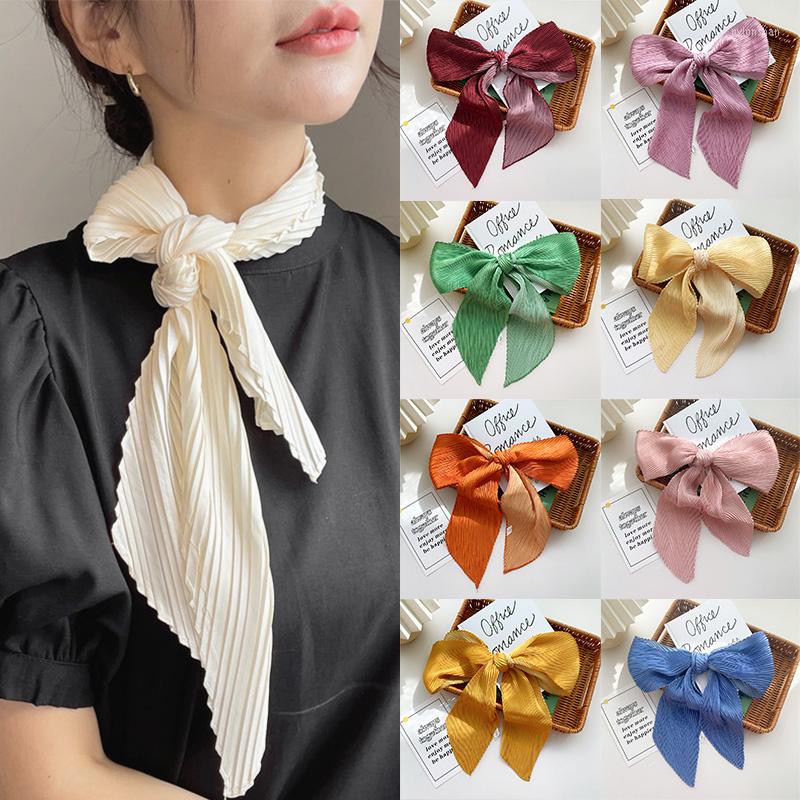 Scarves Fashion Crinkle Ribbon Silk Scarf For Women Solid Color Hairband Bag Decorative Satin Korean Long 10 130cm Summer SpringScarves
Scarves Fashion Crinkle Ribbon Silk Scarf For Women Solid Color Hairband Bag Decorative Satin Korean Long 10 130cm Summer SpringScarves