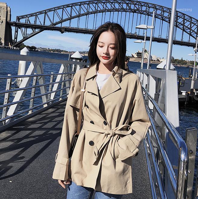 Women' Trench Coats 2022 Autumn Ladies Loose Waist Belt Jacket Large Size Long Sleeve Short Coat, Khaki
Women' Trench Coats 2022 Autumn Ladies Loose Waist Belt Jacket Large Size Long Sleeve Short Coat, Khaki