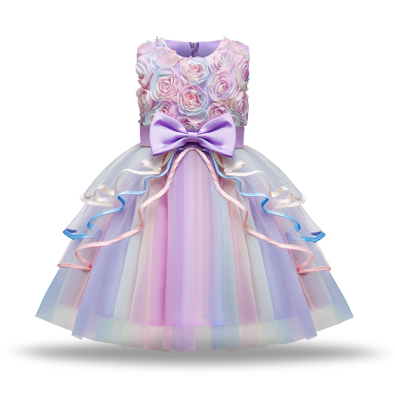 Baby Girl's Princess Dresses Rose Floral Bow Solid Color Kids Sleeveless Multi Storey Mesh Organza Boat Neck Children Dinner Dress Clothing 13 E3, Purple
Baby Girl's Princess Dresses Rose Floral Bow Solid Color Kids Sleeveless Multi Storey Mesh Organza Boat Neck Children Dinner Dress Clothing 13 E3, Purple