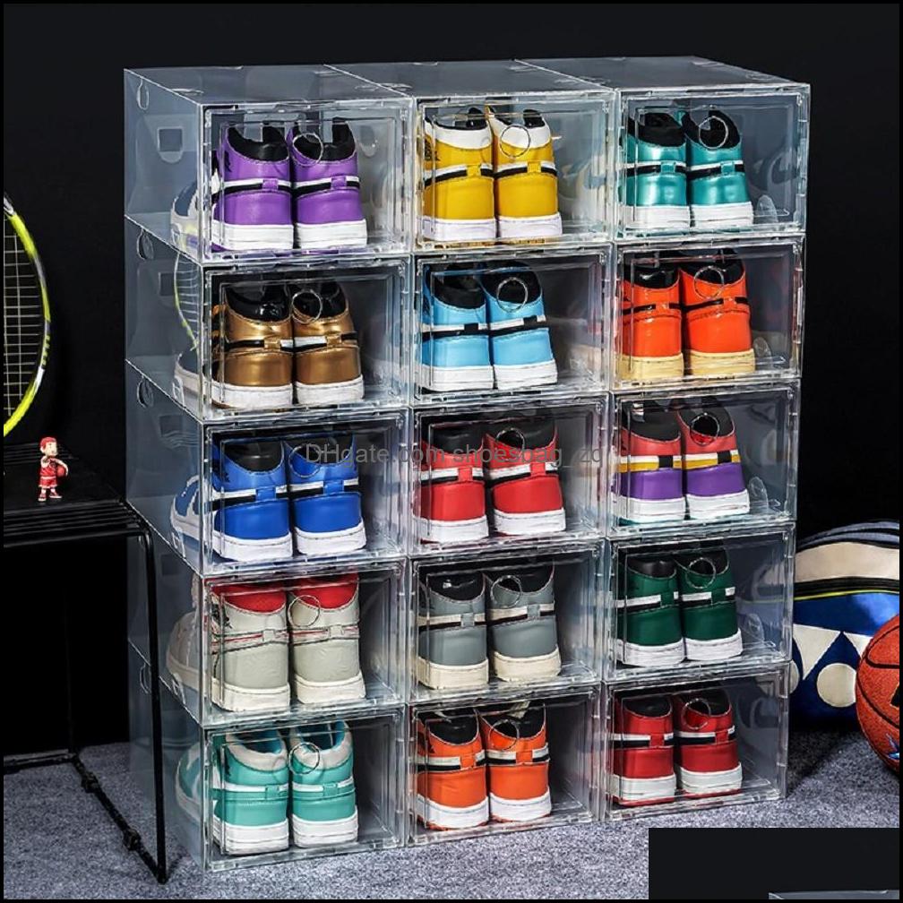Shoe Parts Accessories Shoes Thicken Plastic Sport Dustproof Storage Boxes Transparent Sneaker Stackable Organizer Domestic Box Exhibition
Shoe Parts Accessories Shoes Thicken Plastic Sport Dustproof Storage Boxes Transparent Sneaker Stackable Organizer Domestic Box Exhibition