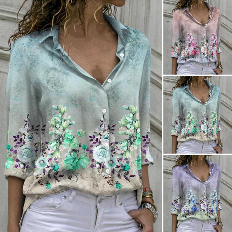 Women's Blouses & Shirts 2022 Fashion Print Women Long Sleeve Turn-down Collar Blouse Shirt Casual Tee Tops Elegant Work, Purple
Women's Blouses & Shirts 2022 Fashion Print Women Long Sleeve Turn-down Collar Blouse Shirt Casual Tee Tops Elegant Work, Purple