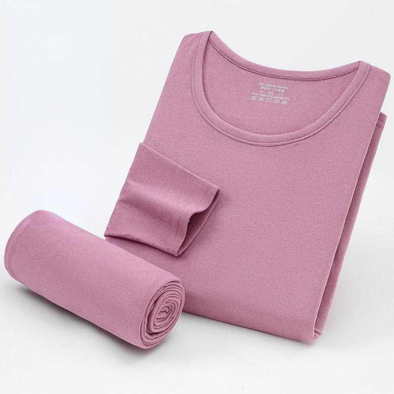 Womens Thermal Underwear Set De Velvet Self-heating Round Neck Autumn Clothes Thickening Without, Purple
Womens Thermal Underwear Set De Velvet Self-heating Round Neck Autumn Clothes Thickening Without, Purple