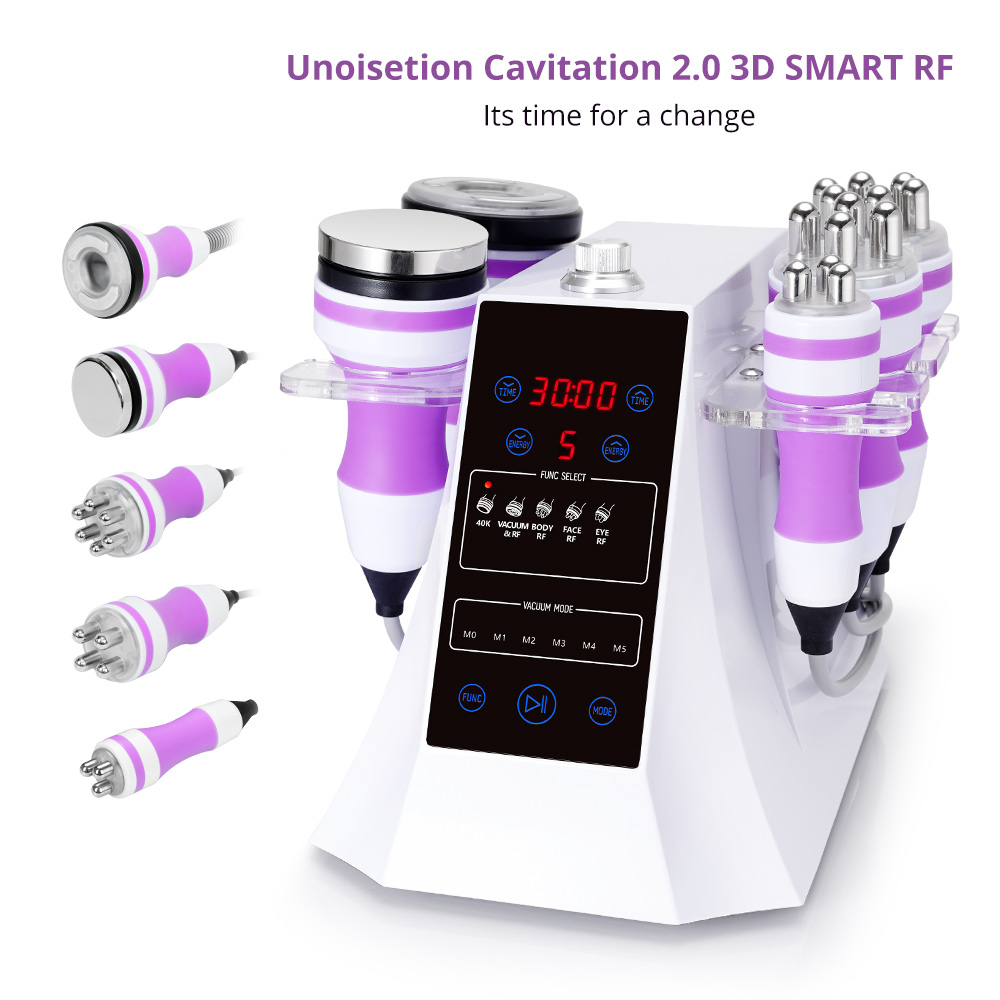 2022 6 in 1 Ultrasonic 40K Cavitation RF Vacuum Weight Loss RF Whitening and Rejuvenating Rf Cavitation Slimming Machine