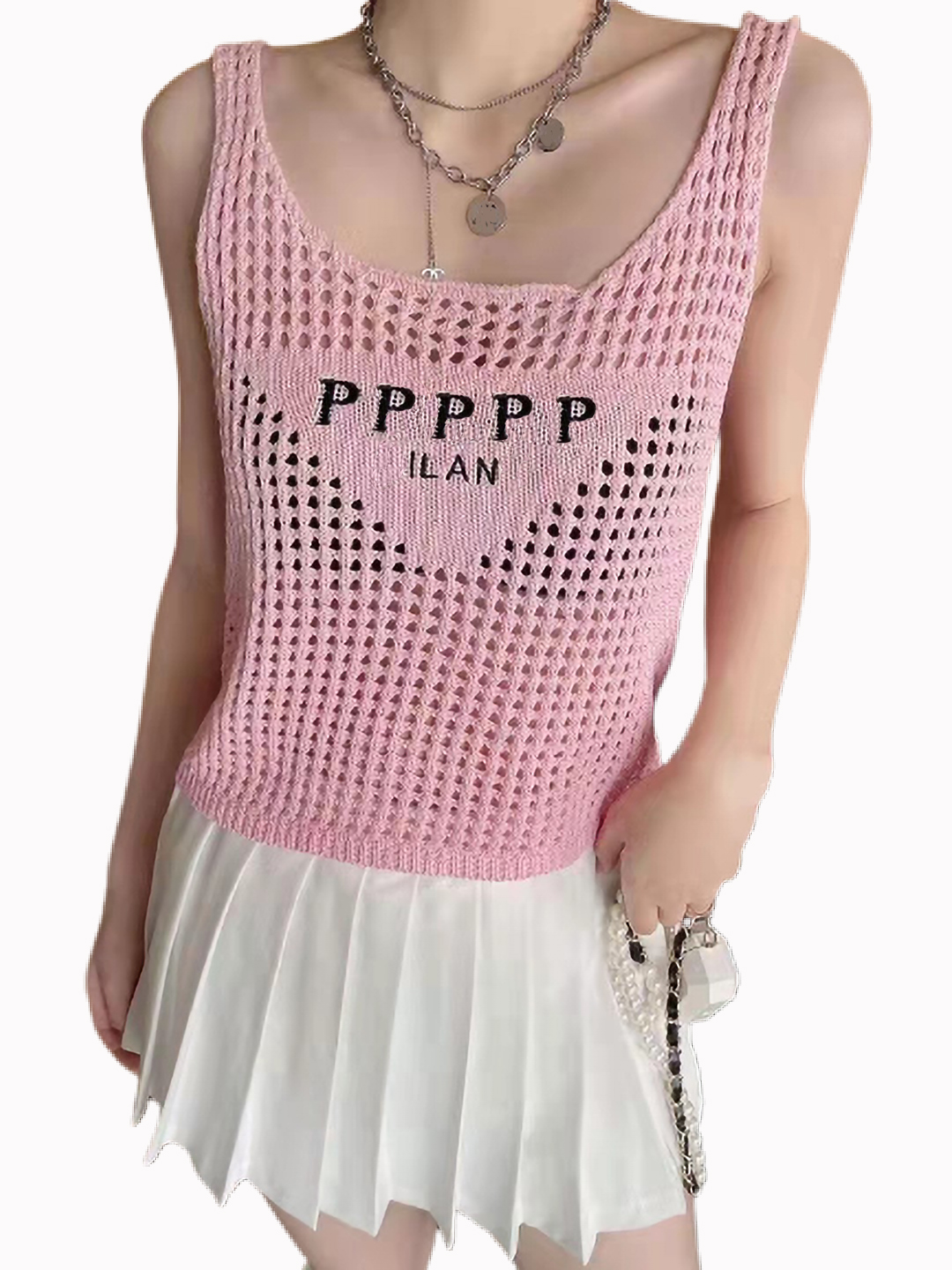 2022 new fashion Women's Sweaters Vest sexy shoulder strap designer temptation summer knitted T-Shirt 
2022 new fashion Women's Sweaters Vest sexy shoulder strap designer temptation summer knitted T-Shirt