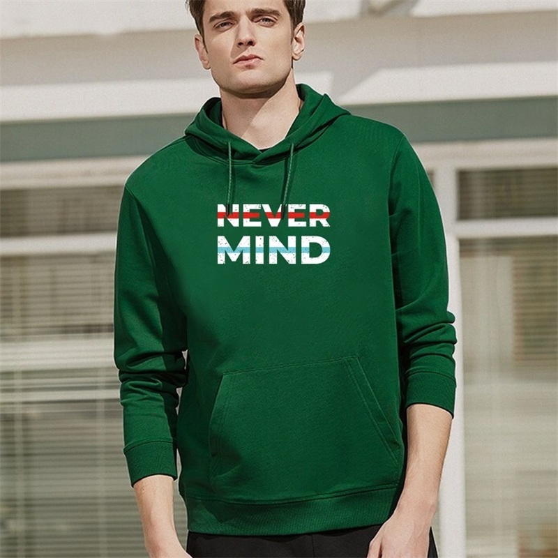 Fashion Men's Hoodies Spring Autumn Casual Hoodies Sweatshirts Men's Top Phrase Print Hooded Long Sleeve Sweatshirt Pullover 220816wtt