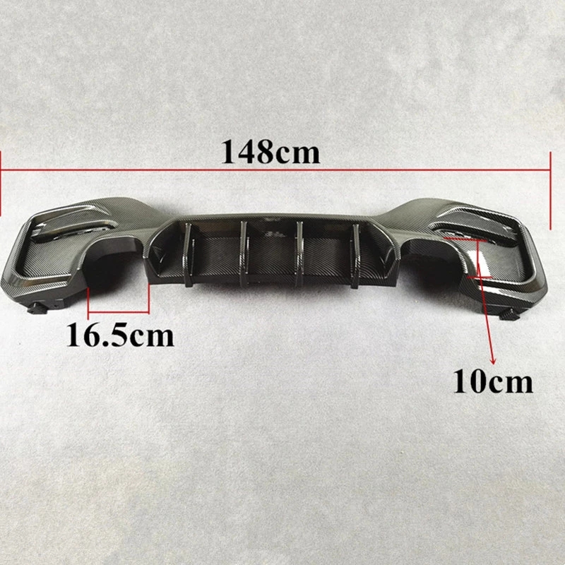 Car Styling MP Style Body Kits Rear Lip Spoiler For BMW 1 Series F20 2011-20 15 Carbon Pattern Rear Diffuser