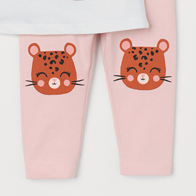 Little maven Summer Clothes Baby Girls Lovely Clothes Sets Cotton with Cute Cat Comfort and Soft for Kids Girls 2 to 7 year 220509