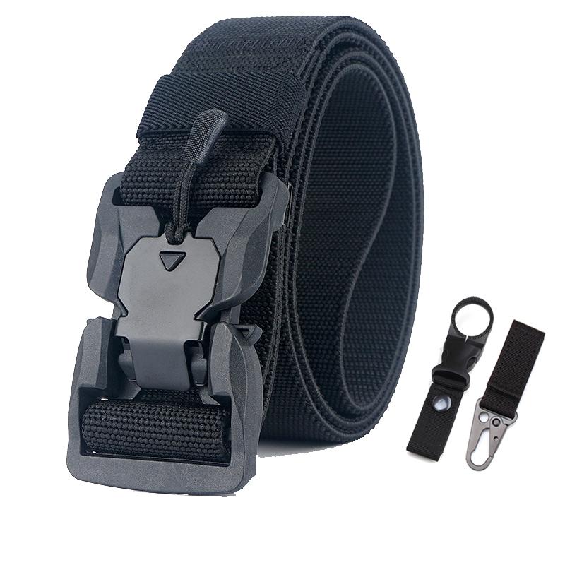 Belts Stretching Nylon Tactical Belt Unisex Alloy Buckle Special Service Men Women Elastic Casual Knitted HE191, Black
Belts Stretching Nylon Tactical Belt Unisex Alloy Buckle Special Service Men Women Elastic Casual Knitted HE191, Black