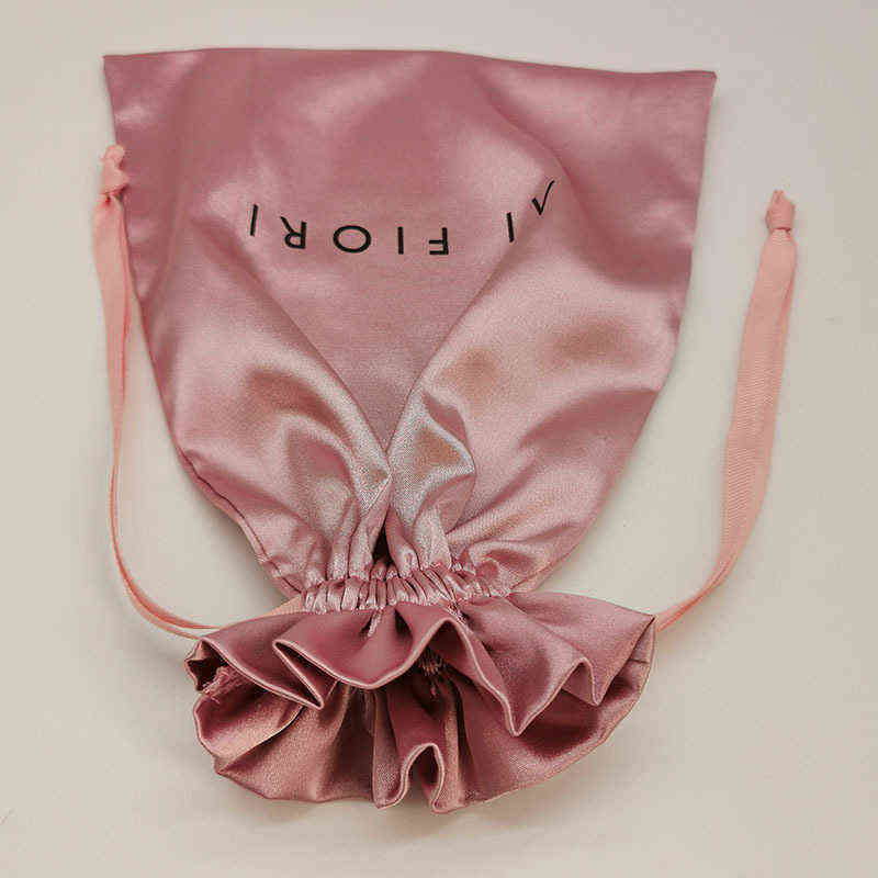 50PCS Stain Jewelry Bag Packaging Pouch Cotton Drawstring Bags Candy Wedding Party Makeup Gift Bags Print shipping boxes AA220318