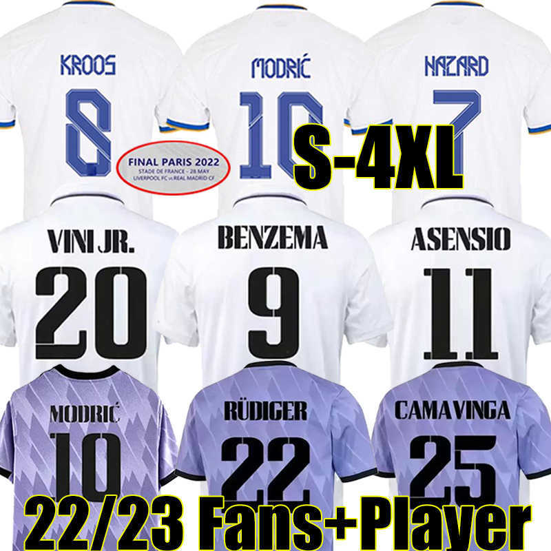 4XL BENZEMA soccer jerseys 22/23 football shirt VINI ALABA TCHOUAMENI CAMAVINGA MODRIC VINICIUS REAL MADRIDS RUDIGER fans player version men, 21-22 home final ucl
4XL BENZEMA soccer jerseys 22/23 football shirt VINI ALABA TCHOUAMENI CAMAVINGA MODRIC VINICIUS REAL MADRIDS RUDIGER fans player version men, 21-22 home final ucl