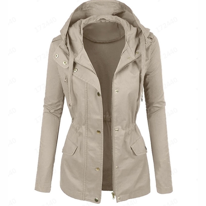 Jacket Women Plus Size Casual Spring Autumn Hooded Ladies Jackets Fashion Lapel Retro Warm Slim Women Coats Clothes CDR2170 201016, Apricot
Jacket Women Plus Size Casual Spring Autumn Hooded Ladies Jackets Fashion Lapel Retro Warm Slim Women Coats Clothes CDR2170 201016, Apricot