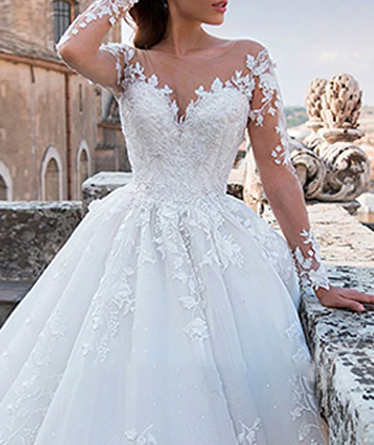 Ball Dress Handmade Butterfly Sweetheart Cathedral Train Dainty Lace Bridal Wedding Gowns Dresses Vestido De Noiva 403